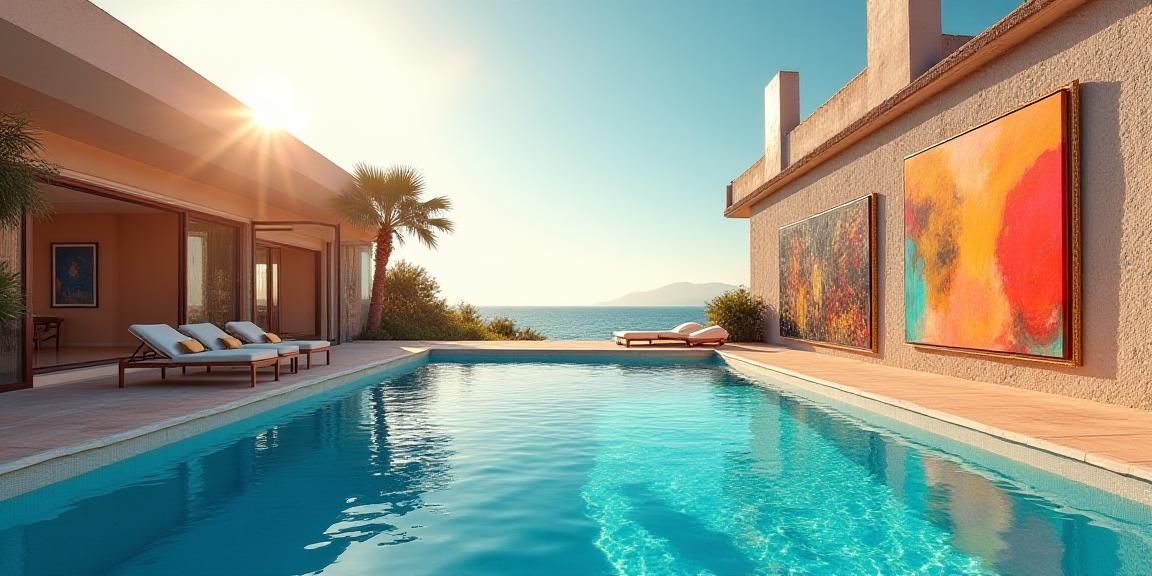 Luxury property and fine art collection representing global assets